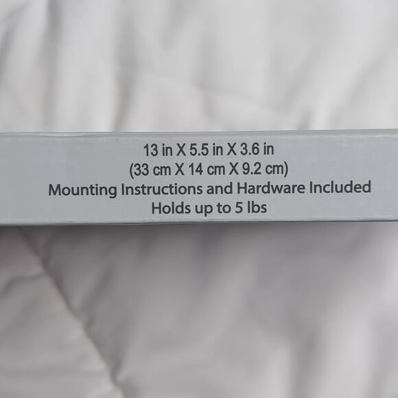 True Living 2 Tier Wall Shelf in Brown, NEW in Box. - Picture 4 of 4